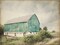 Late Summer Barn I Crop Vintage Poster Print by Elizabeth Urquhart - Item # VARPDX34922